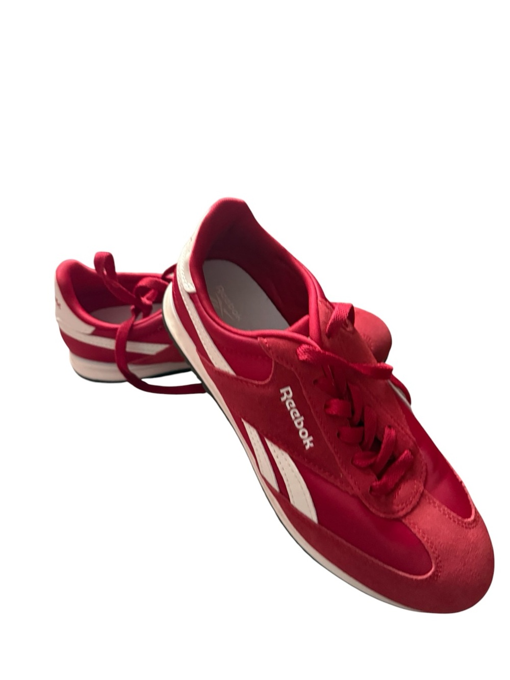 Reebok Women’s Fiori Red and White Retro Trainers - Picture 8 of 8
